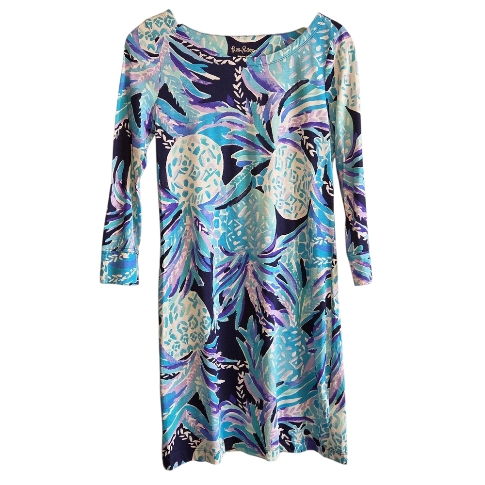 Lilly Pulitzer Hollee Mini Shift Dress Sz S Pima Cotton Casual Party Summer